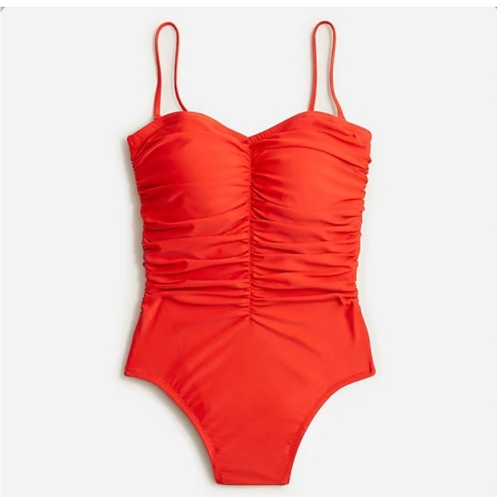 J Crew ruched one piece